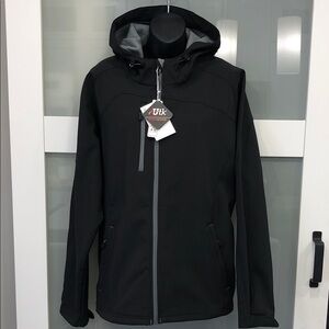 North End Women’s Softshell Hooded Jacket – Black – Size 3XL – NWT